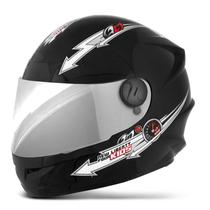 Capacete Infantil Para Moto Fechado Viseira Cromada Tam. 54 Pro Tork