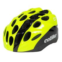 Capacete Infantil PP Catlike Kitten Amarelo Fluor