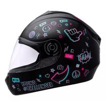 Capacete Infantil Preto Fly Young Hg Live