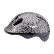 Capacete Infantil - Ptk Baby Ate 4 Anos 49/53 Sky Grafite