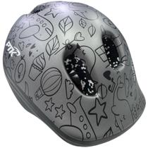 Capacete Infantil Ptk Baby Sky Grafite Preto C/regulador