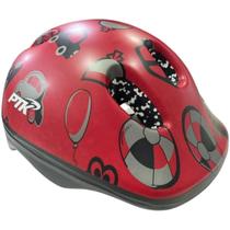 Capacete Infantil Ptk Baby Toys Vermelho C/regulador