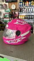 Capacete infantil rosa n54 - Hyago moto peças