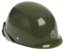 Capacete Infantil Toy One Army Green - Plástico com Alça de Queixo