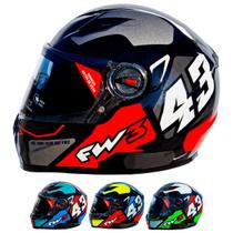 Capacete Integral Fw3 Gtx 43 Com Oculos Interno