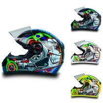 Capacete Integral Modelo Esportivo Gt Turbo Caracol Fw3 Em ABS Com Saída De Ar Várias Cores E Tamanhos