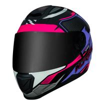 Capacete Integral Norisk Razor SpeedMax Preto Rosa 58