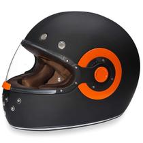 Capacete integral para motocicleta Daytona Helmets Retro Dull Black Capacete integral para motocicleta Daytona Helmets Retro Dull Black