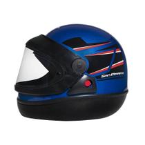 Capacete Integral San Marino Tittanium Azul e Preto TAM 58 Capacete Integral San Marino Tittanium Azul e Preto TAM 58