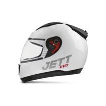 Capacete Jett Evo Line Solid Branco Brilhante Tamanho 60 CAP-697BC - Pro Tork