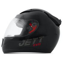 Capacete Jett Evo Line Solid Brilhante Cor Preto Pro Tork Tamanho 60