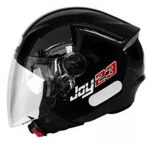 Capacete joy23 aberto preto brilhante taurus Capacete joy23 aberto preto brilhante taurus