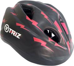 Capacete Junior Raio Vermelho e Preto