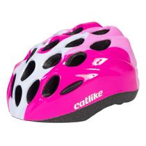 Capacete Kitten M Rosa/Branco Catlike