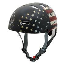 Capacete Kraft Bike Bandeira USA Preto P