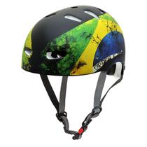 Capacete Kraft Bike Brasil M Skate Patins Roller - NBR16175