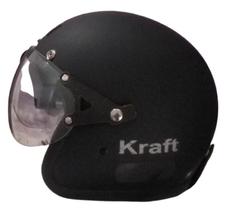 Capacete Kraft Old School Preto Fosco Tamanho 58