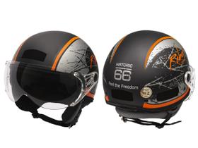 Capacete Kraft Plus Rebel G 58 - Custom Harley