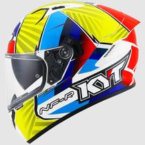 Capacete kyt nf-r xavi fores 2021 replica matt blue/red/yellow m