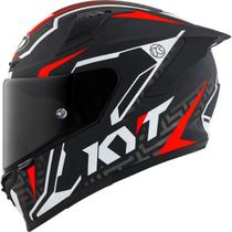Capacete KYT Striker 2V Asphalt Tamanho do capacete:60Cor:Preto/Vermelho Fosco Capacete KYT Striker 2V Asphalt Tamanho do capacete:60Cor:Preto/Vermelho Fosco