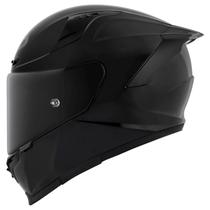 Capacete KYT Striker Preto Brilho Oculos Moto Esportivo