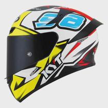 Capacete KYT TT Course 98 Bomb Branco Capacete KYT TT Course 98 Bomb Branco