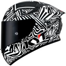 Capacete KYT TT Course Espargaro Winter Test 2020 Preto e Branco Fosco Capacete KYT TT Course Espargaro Winter Test 2020 Preto e Branco Fosco