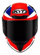 Capacete Kyt Tt-Course Gear - ul/Vermelho - 58 (M)