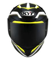 Capacete KYT TT Course Grand Prix Preto/Amar/Branco