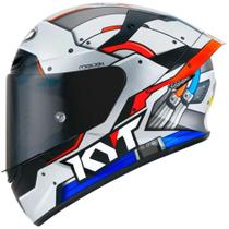 Capacete KYT TT Course Ratthapark Space Monkey Branco