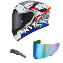 Capacete KYT TT Course Space Monkey Mais Viseira Camaleão e Spoiler Fumê Capacete KYT TT Course Space Monkey Mais Viseira Camaleão e Spoiler Fumê