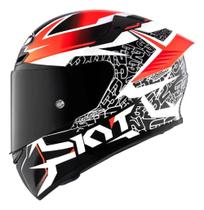 Capacete KYT TT Course Vinales Balance Vermelho Gunmetal Cor:Preto+VermelhoTamanho:60Gênero:Masculino Capacete KYT TT Course Vinales Balance Vermelho Gunmetal Cor:Preto+VermelhoTamanho:60Gênero:Masculino
