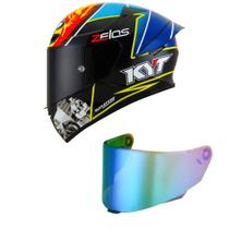 Capacete KYT TT Course Xavier Simeon Endurance Champions Mais Viseira Camaleão