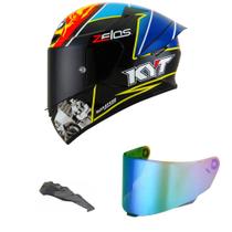 Capacete KYT TT Course Xavier Simeon Endurance Mais Viseira Camaleão e Spoiler Fumê