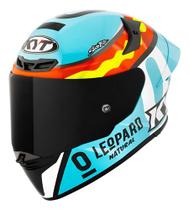 Capacete Kyt Tt-revo Leopard Replica Spaniard Tt Revo Desenho:Sólido/Azul-celesteTamanho do capacete:60Cor:AzulGenero