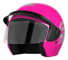 Capacete libert 3 rosa blilhante protork numero 60