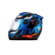 Capacete Liberty Evolution 788 G8 Evo Azul e Laranja Brilhante TAM.62 Pro Tork CAP-736AZLR