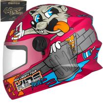 Capacete Liberty Four Kids Paint Rosa Infantil Protork Fechado Capacete Liberty Four Kids Paint Rosa Infantil Protork Fechado