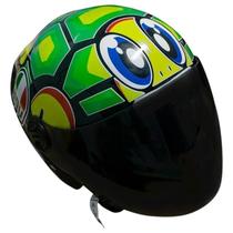 Capacete Liberty New 3 Personalizado Tartaruga Vr com Viseira Fumê Capacete Liberty New 3 Personalizado Tartaruga Vr com Viseira Fumê
