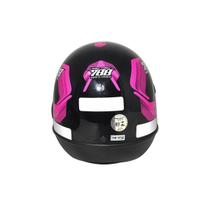 Capacete Liberty Sport Sm 788 Preto/Rosa 56