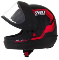 Capacete Liberty Sport Sm 788 Preto/Vermelho 58 - PRO TORK