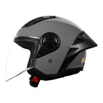Capacete LS2 Aberto Airflow 2 Monocolor Nardo Grey Brilhante Masculino e Feminino Tamanho:56Cor:Nardo Grey Capacete LS2 Aberto Airflow 2 Monocolor Nardo Grey Brilhante Masculino e Feminino Tamanho:56Cor:Nardo Grey