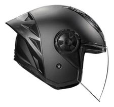 Capacete LS2 Aberto Airflow 2 Preto Fosco Masculino e Feminino Capacete LS2 Aberto Airflow 2 Preto Fosco Masculino e Feminino