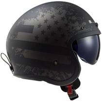 Capacete LS2 Aberto OF599 Black Flag