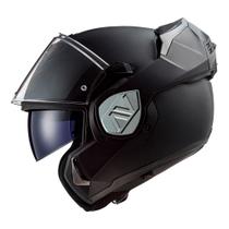 Capacete ls2 Advant FF906 Escamoteável Robocop Preto Fosco