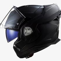 Capacete ls2 Advant X FF901 Preto Fosco Robocop Escamoteável