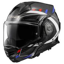 Capacete ls2 AdvantX FF901 Carbon Future Azul Escamoteável