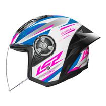 Capacete Ls2 Airflow II OF616 S Draze Branco e Rosa