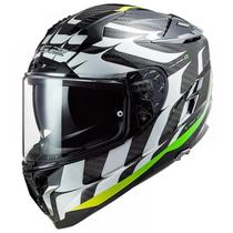 Capacete LS2 Challenger Ct2 Flames FF327 Preto - Tamanho M 57-58 + Áudio