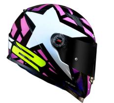 Capacete ls2 classic ff358 starwar rosa